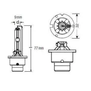 ����� D4S 42V 35W P32d-5 Xenarc Original �������� ������������ �/� (���) 1 ��. Osram 66440 66440 ����