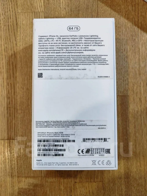 Apple iPhone Xr. �/�, 64 ��, ������, 4G LTE, ���������� ����