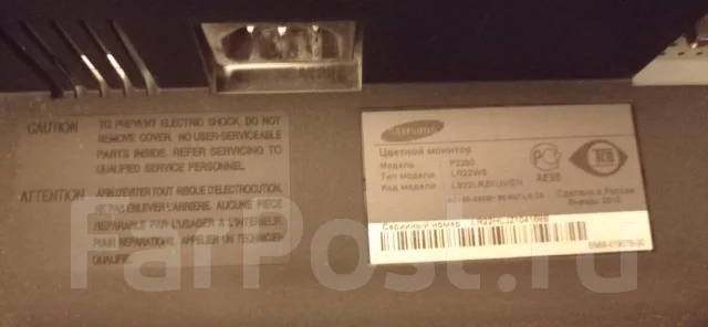 Samsung. 22", ���������� �� (LCD, LED, QLED) ����