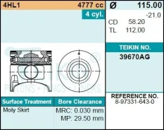 ������� ��������� Teikin 39670AG STD (4��/����) Teikin 39670AG-STD 39670AGSTD ����