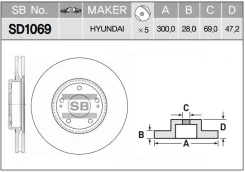 ���� ��������� �������� 51712-2Y000/SD1069 Sangsin SD1069 ����
