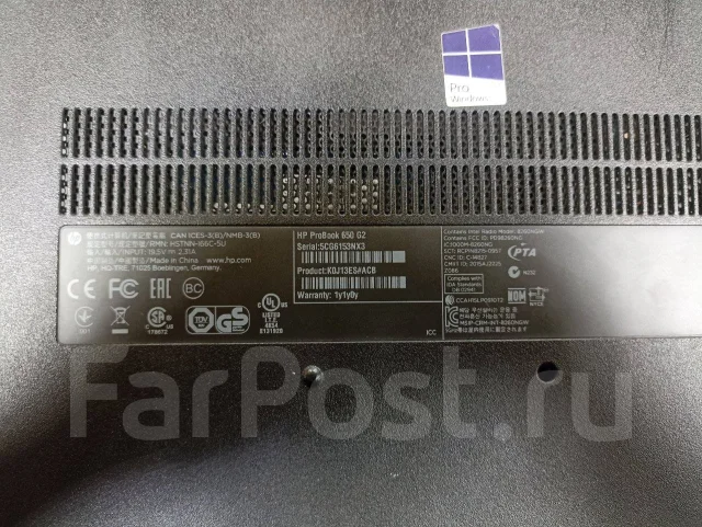 HP ProBook 650 G2. ��� 8 ��, WiFi: 1 ����