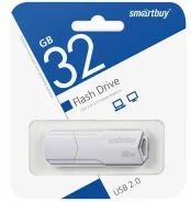 ����-���� 32 GB SMARTBUY Clue, USB 2.0, �����, SB32GBCLU-W 513787 ����