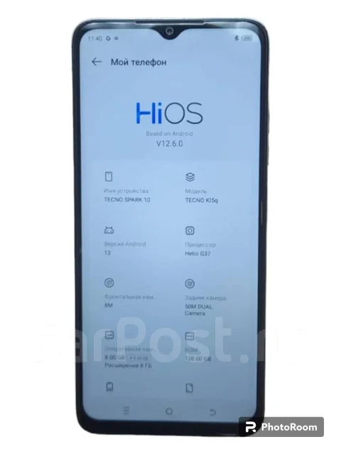 Tecno Spark 10. �/�, 128 ��, �����, 3G, 4G LTE, NFC ����