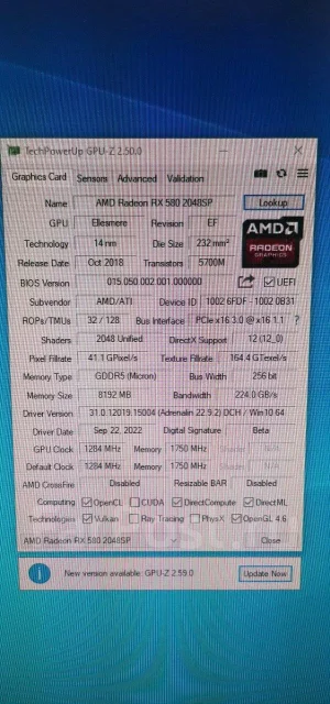 Radeon RX 580 2048SP ����
