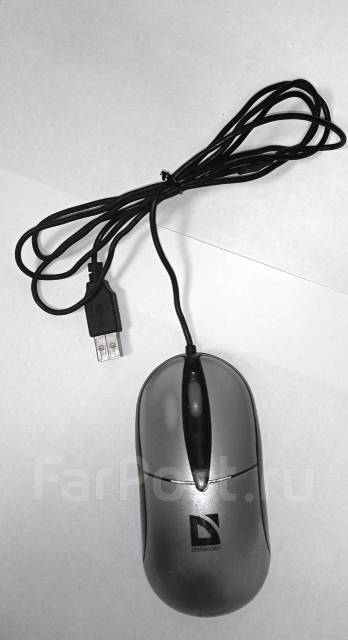 Мышь компьютерная проводная офисная usb, б/у, в наличии. Цена: 350₽ во ...