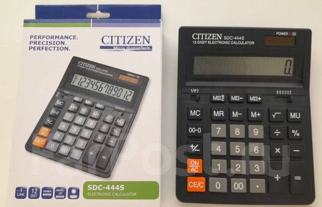 Калькулятор новый citizen SDC-444S, в наличии. Цена: 700₽ во Владивостоке