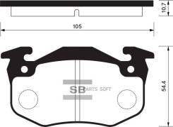    Peugeot 306 1.8i-2.0i/2.0HDi 93-00 SP1242 Sangsin Brake SP1242 SP1242 