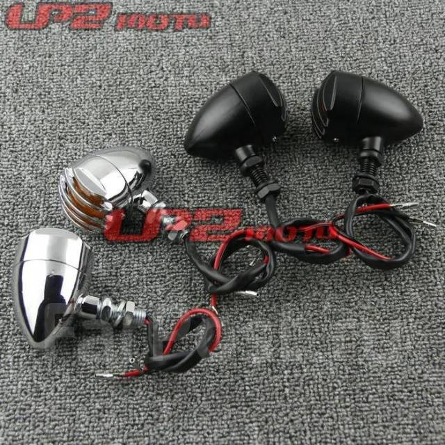 Поворотники Bobber хром пара, новый, в наличии. Цена: 1 300₽ во ...
