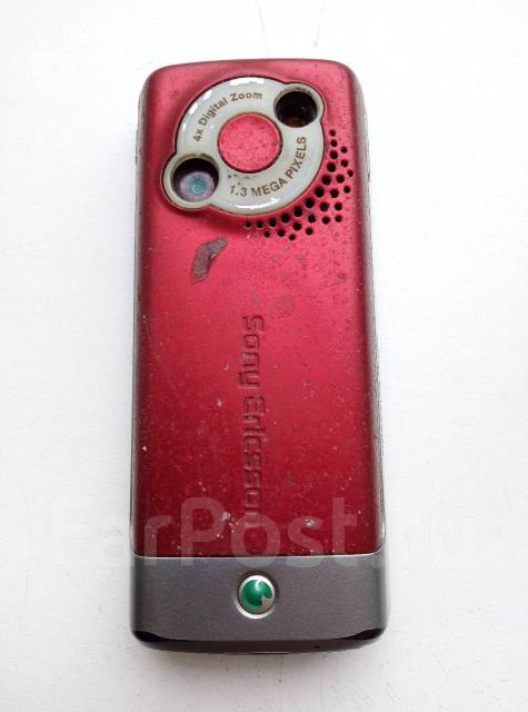 Телефон SONY Ericsson, моноблок, красный, кнопочный, б/у, в наличии ...