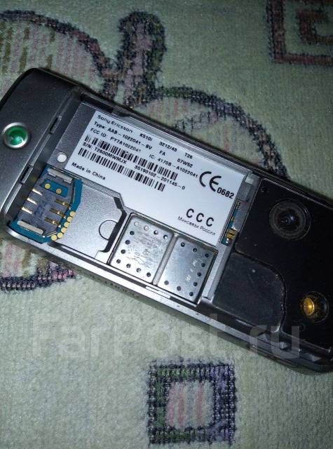 Телефон SONY Ericsson, моноблок, красный, кнопочный, б/у, в наличии ...