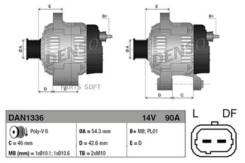  PSA 206 (98-) Xsara (97-) Berlingo (96-) Partner (96-) 9649611580 Denso DAN1336 DAN1336 
