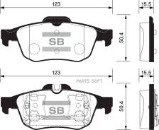    Renault Latitude 2.0 16V/2.0DCI 10 SP1396 Sangsin Brake SP1396 SP1396 