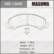 ������� �������� Masuma MS-1946 / AN-721WK, PF-4543, P83198 rear Masuma, ������ MS1946 ����