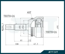 ���� ������� JETT V41-9407 ABS V419407ABS ����