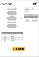 ������� ��������� Toyota Auris (NZE18) 12- Sangsin Brake Sangsin Brake GP1700 GP1700 ����