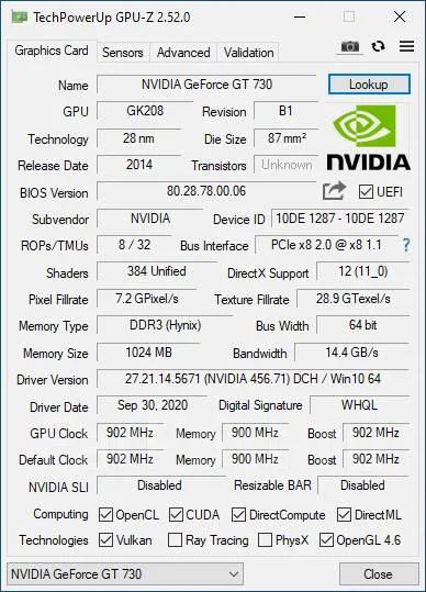 GeForce GT 730 ����