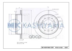 ���� ��������� ������ Toyota LAND Cruiser J70/J80 4.2D 90- G2057 MK Kashiyama ���. G2057 G2057 ����
