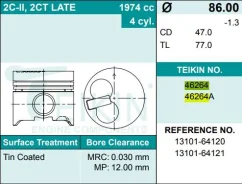 ������� ��������� Teikin 46264 STD (4��/����) 46264STD ����