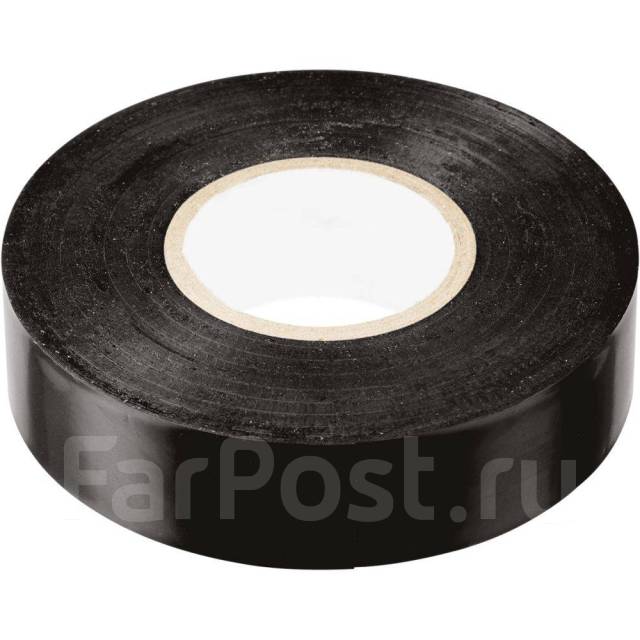 Изолента Stekker ПВХ черная 19мм*10 м (10) INTP01319-10, новый, в ...