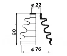 ������� ���� /������ /����� Seiken /Toyota 1990-1996 AT170 AT190 AT210 AE90 AE101 EL4# EL5#; 22/90/76; 602-03090; 0443810020 0443810021 Seiken 602-030...
