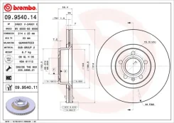 ���� ����. �����. Fr 09954011 Brembo, ������ �������� 09954011 ����