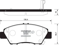 ������� ���������, �������� Sangsin Brake SP1463 SP1463 ����