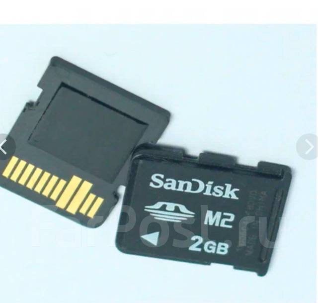 Карта памяти Sony Memory Stick Micro (M2) 2GB + USB адаптер, 2 Гб, б/у ...