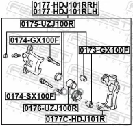 ������� ��������� (�� ������) | ��� ���� | Toyota, Lexusland Cruiser 100 FZJ10, HDJ100, HZJ105, UZJ100, LAND Cruiser [178Febest0177HDJ101RRH] 0177HDJ1...