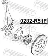 ���������� ������� ��������! Nissan Pathfinder 2.5-4.0 05 4WD �-� [178Febest0282R51F] 0282R51F ����