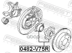 ������� ������ Mitsubishi Pajero [V2, V6, V7] 34x91x96.5 / 6������ [178Febest0482V75R] 0482V75R ����