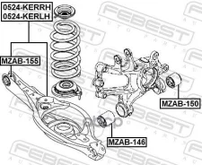 ����� ������ ���������� ������ Mazda CX 5 2012 ��� ������� [178Febest0524Kerrh] 0524KERRH ����