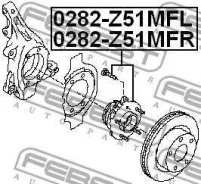 ������� �������� Nissan Teana J32 (2008) Murano (Z51) (2008) ����� [178Febest0282Z51MFL] 0282Z51MFL ����