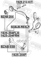 ����� �������� ������ Mercedes BENZ GLK-Klasse X204 (2008) �����= ������ [178Febest1625204F] 1625204F ����