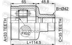 ���� ���������� 33x42x35 | ����� ���� | Fordmondeo GE [178Febest2111GERH] 2111GERH ����