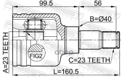 ���� ���������� �������� FORD C-MAX / Focus II 23�40�23 1.8L [178Febest2111CB316LH] 2111CB316LH ����