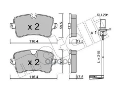 ������� ��������� ������ �������� �������� AUDI A4 RS / A6 Allroad / A7 PF4135 - � �������� [178Metelli2209550K] 2209550K ����