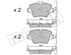 ������� ��������� �������� �������� BMW 2-����� F45/F46 Active Tourer (2015) [178Metelli2210370] 2210370 ����