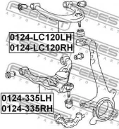 ����� �������� ������� ������ Toyota LAND Cruiser Prado (2002) [178Febest0124LC120RH] 0124LC120RH ����
