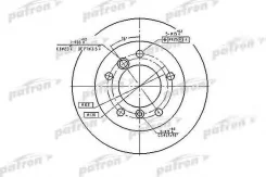 ���� ��������� ������ MB Sprinter 95/VW LT 96 272x16x5 [178Patronpbd4088] PBD4088 ����