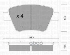 ������� ��������� ������ �������� �������� AUDI A3 [8P1]/[8PA]/ VW GOLF VI/ Scirocco (2008) [178Metelli2208890] 2208890 ����