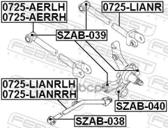 ���� ������ ���������� ������ Suzuki Liana (2001) [178Febest0725Lianrrh] 0725LIANRRH ����