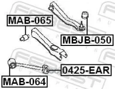 ���� ������ ���������� Mitsubishi Galant (EA) (1997-2003) [178Febest0425EAR] 0425EAR ����