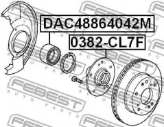 ��������� �������� ������� Honda Accord VII (2003-2007)/ FR-V (2005) [178Febestdac48864042M], ������ DAC48864042M ����