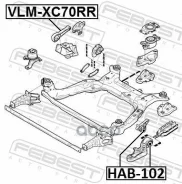 ������� ��������� ������ ! Volvo S80 II 07-16 [178Febestvlmxc70RR] VLMXC70RR ����