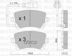 ������� ��������� ������ �������� �������� VW Transporter V/Multivan � �������� [178Metelli2205540] 2205540 ����