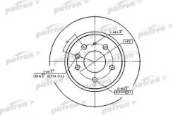 ���� ��������� ������ MB W126/W123 279x10x5 [178Patronpbd1574] PBD1574 ����