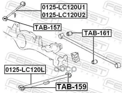 ���� ������ ���������� ����� Toyota 4 Runner/ LAND Cruiser (120)/Prado (2002) [178Febest0125LC120U2] 0125LC120U2 ����