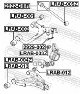 ����������� ������� ������ LAND Rover Discovery III (2004) [178Febestlrab001] LRAB001 ����