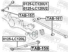 ���� ������ ���������� ������ Toyota 4 Runner/ LAND Cruiser (120)/Prado (2002) [178Febest0125LC120U1] 0125LC120U1 ����